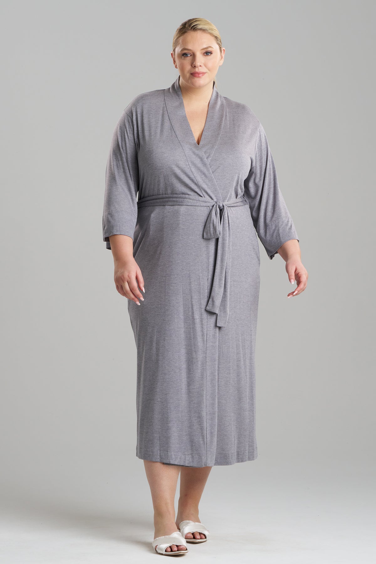 NATORI Buy Shangri-La TENCEL™ Robe in Heather Gray Online