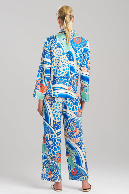 NATORI Medallion Notch Button Front PJ