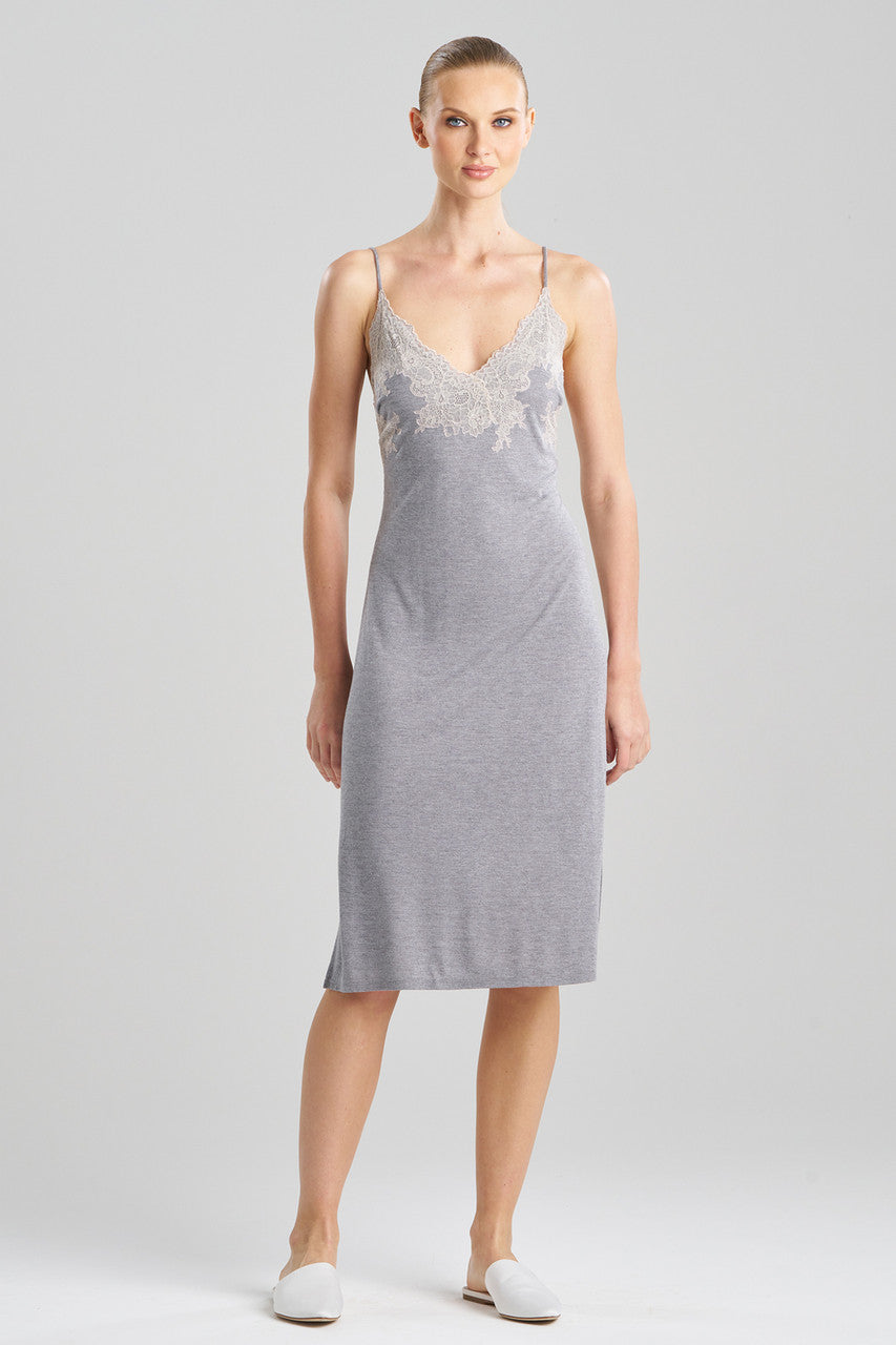 NATORI Buy Luxe Shangri-La TENCEL™ Chemise in Grey/Cocoon Online