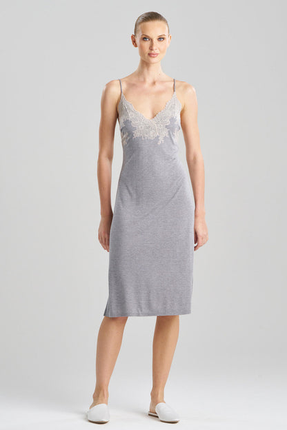 NATORI Buy Luxe Shangri-La TENCEL™ Chemise in Grey/Cocoon Online