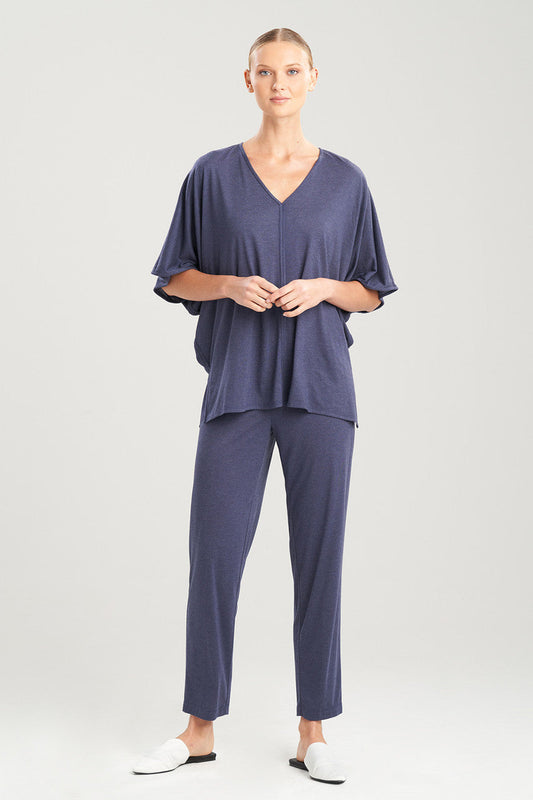 NATORI Buy Shangri-La Caftan PJ in Heather Night Blue Online