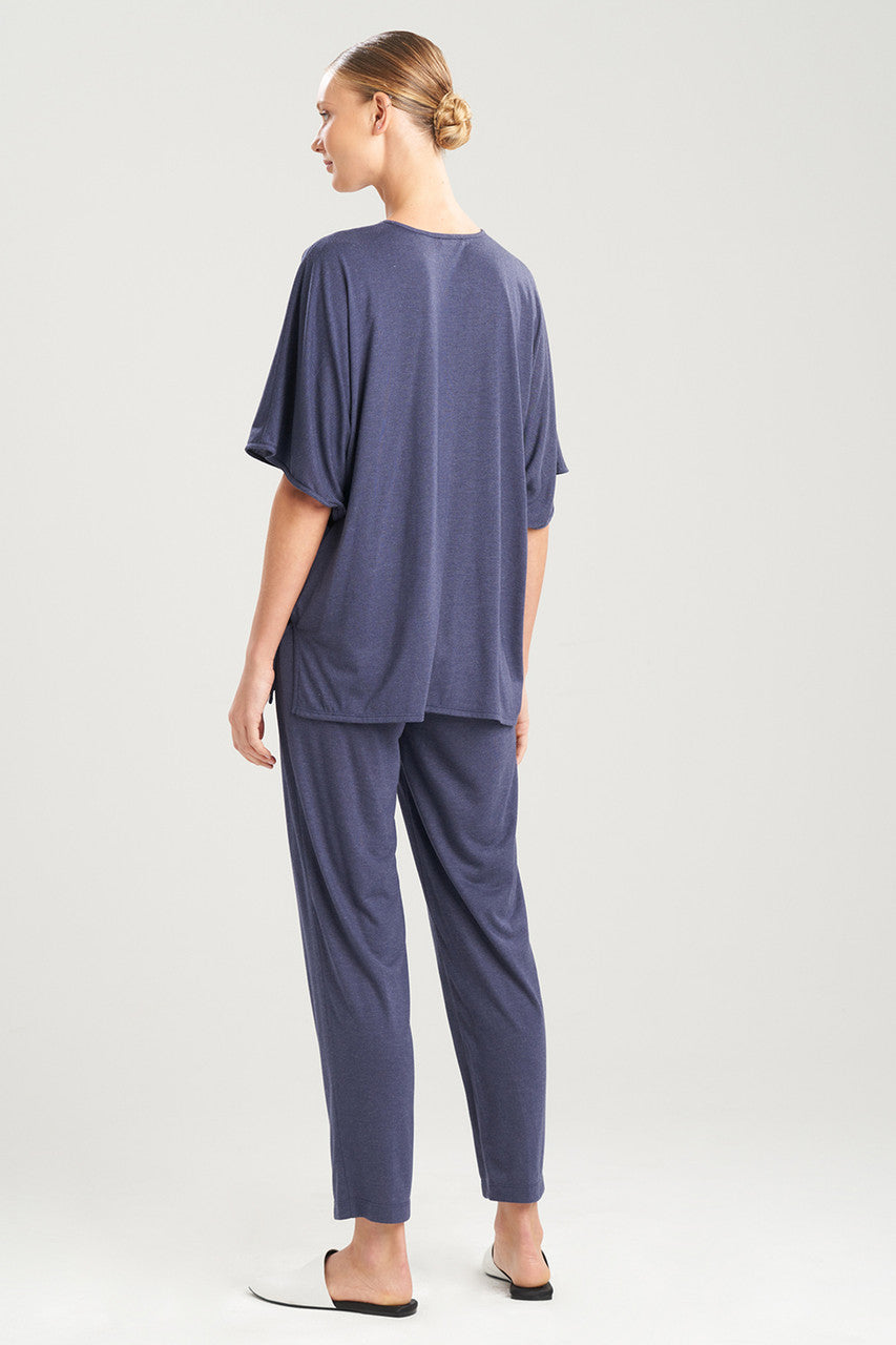 NATORI Buy Shangri-La Caftan PJ in Heather Night Blue Online