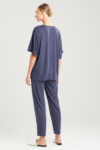 NATORI Buy Shangri-La Caftan PJ in Heather Night Blue Online
