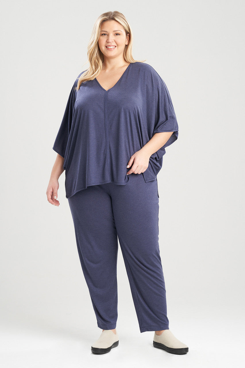 NATORI Buy Shangri-La Caftan PJ in Heather Night Blue Online