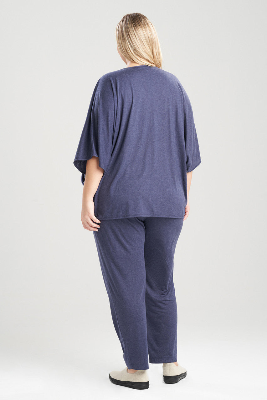 NATORI Buy Shangri-La Caftan PJ in Heather Night Blue Online