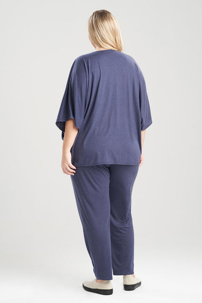 NATORI Buy Shangri-La Caftan PJ in Heather Night Blue Online