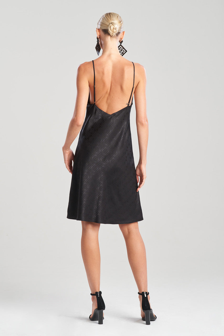 NATORI Buy Infinity Jacquard Slip in Black Online
