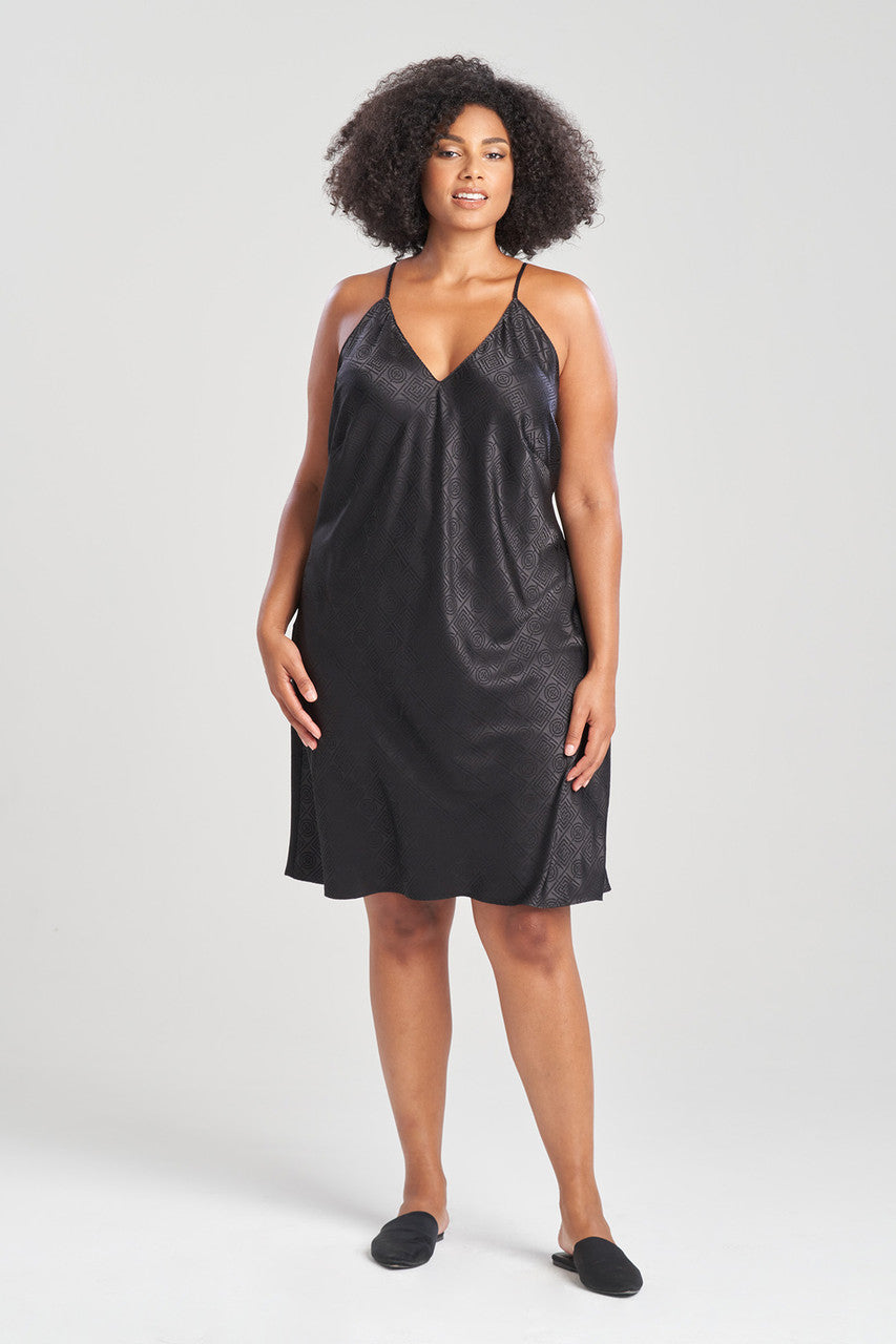 NATORI Buy Infinity Jacquard Slip in Black Online