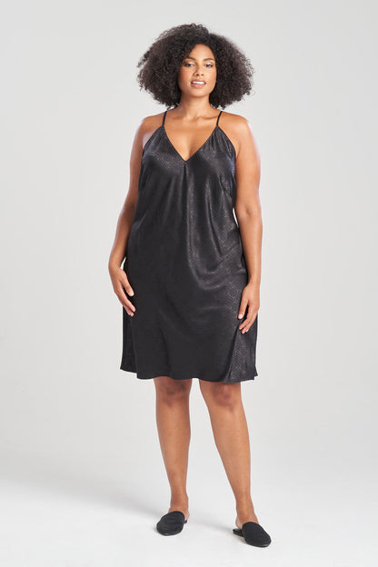 NATORI Buy Infinity Jacquard Slip in Black Online