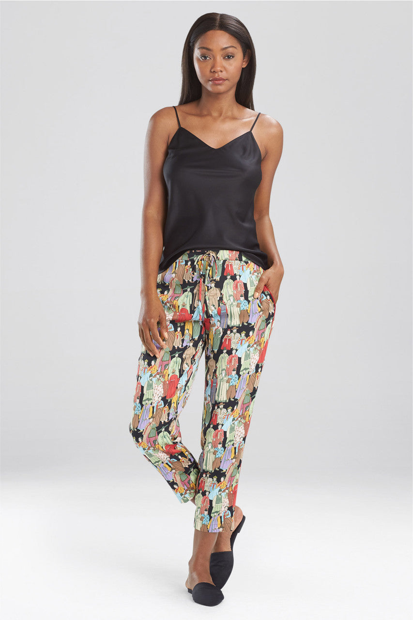 NATORI Buy Dynasty Cropped Pants in Black Online