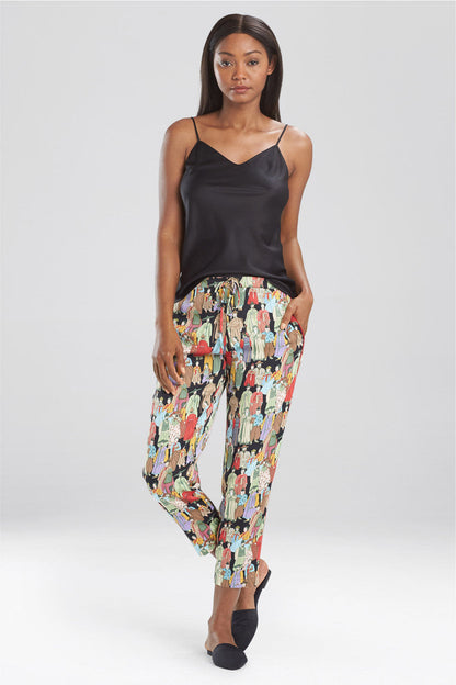 NATORI Buy Dynasty Cropped Pants in Black Online