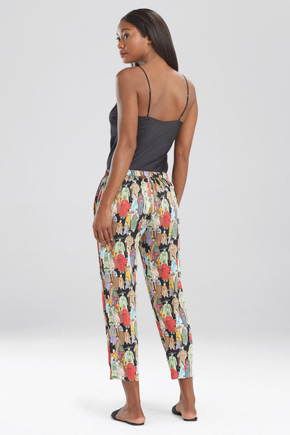 NATORI Buy Dynasty Cropped Pants in Black Online