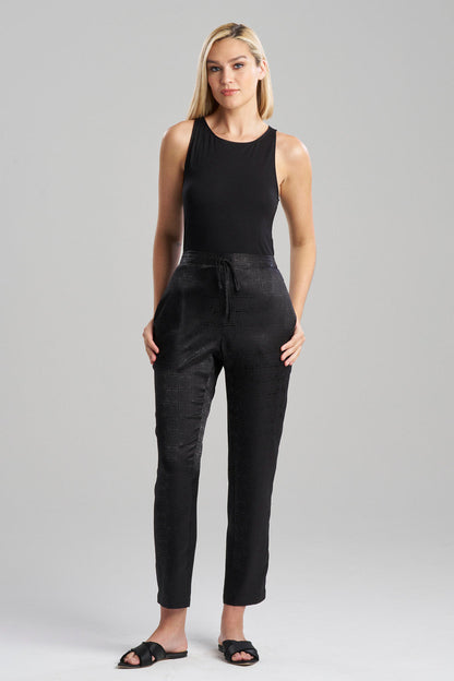 NATORI Buy Infinity Jacquard Pants in Black Online