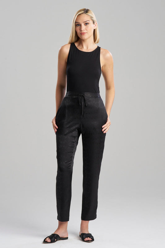 NATORI Buy Infinity Jacquard Pants in Black Online