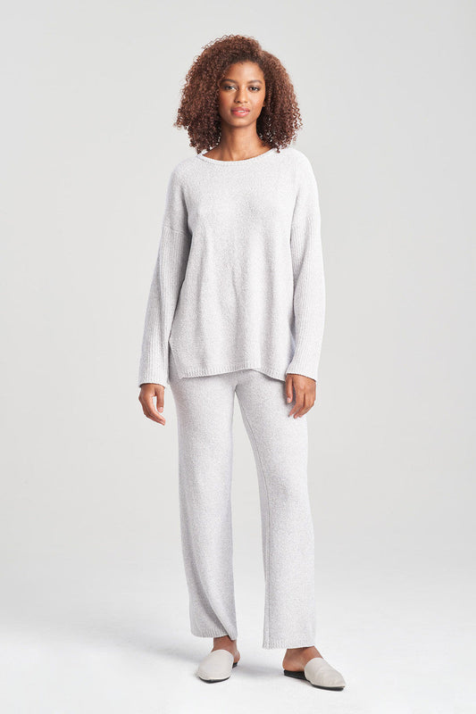 NATORI Buy Aura Heather Chenille Top in Dove Grey Online