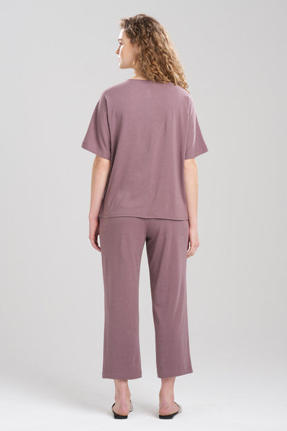 NATORI Buy Ease Boat Neck Top in Truffle Online