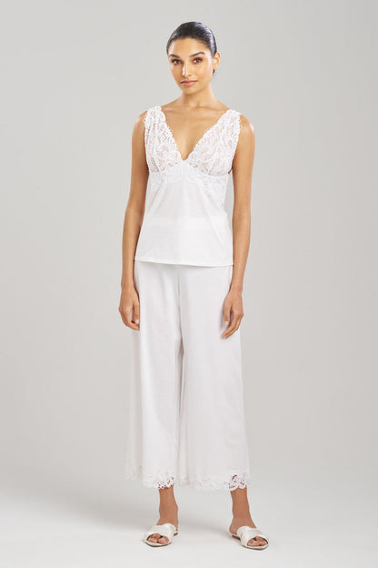 NATORI Buy Bliss Harmony Lace V-Neck Cami in White Online