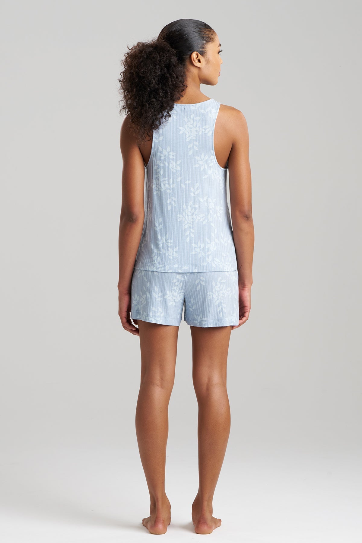 NATORI Aria Printed Rib Ease Shorts PJ
