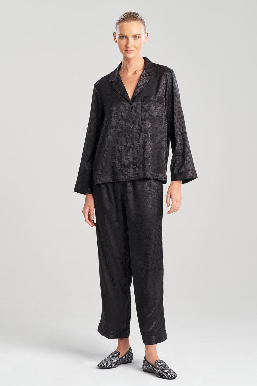 NATORI Buy Infinity Jacquard PJ in Black Online
