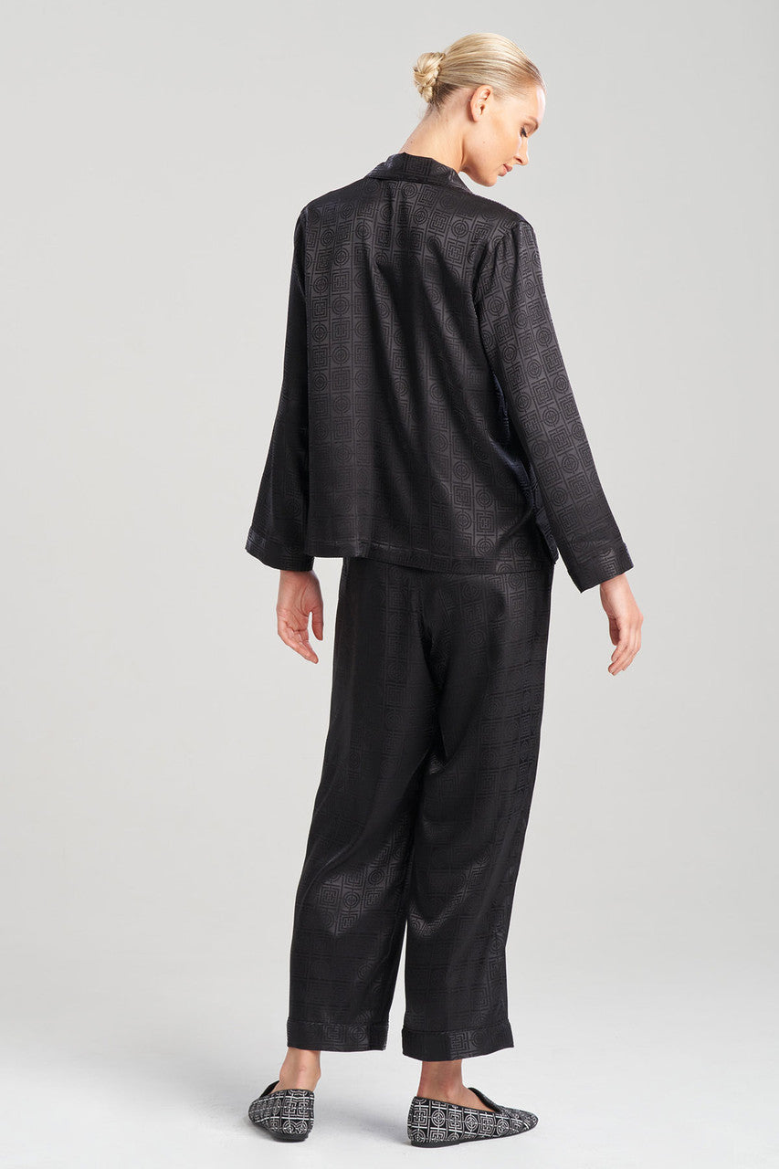 NATORI Buy Infinity Jacquard PJ in Black Online