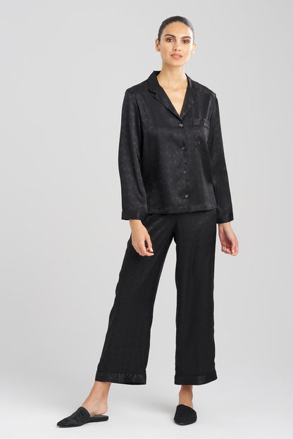 NATORI Buy Infinity Jacquard PJ in Black Online