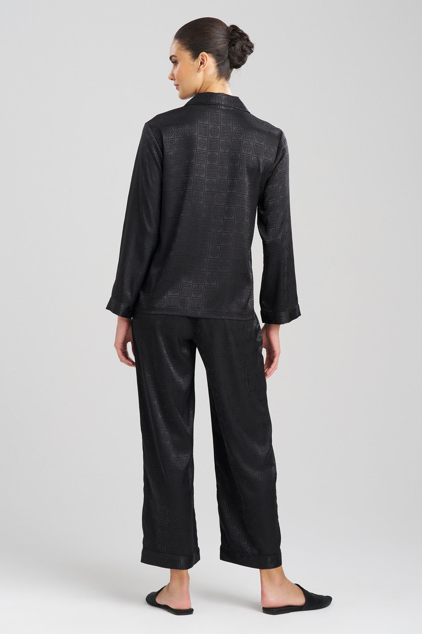 NATORI Buy Infinity Jacquard PJ in Black Online