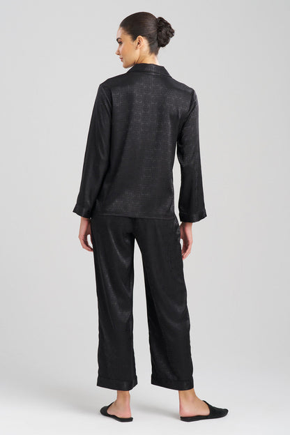 NATORI Buy Infinity Jacquard PJ in Black Online