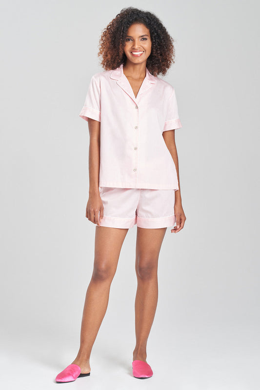 NATORI Buy Cotton Sateen Shorts PJ in Blush Online