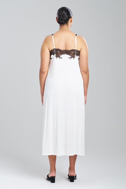 NATORI Buy Enchant Lace Applique Gown in Ivory/Black Online