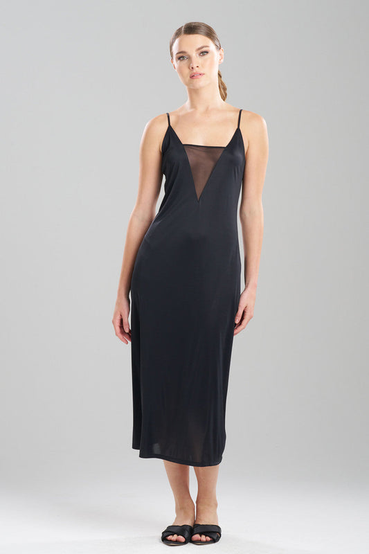 NATORI Buy Body Doubles Mesh Gown in Black Online