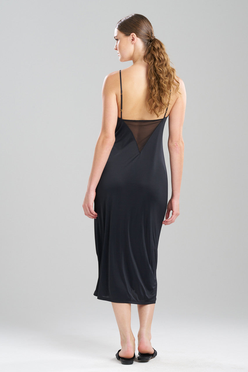 NATORI Buy Body Doubles Mesh Gown in Black Online
