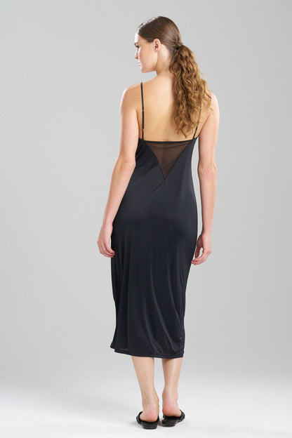 NATORI Buy Body Doubles Mesh Gown in Black Online