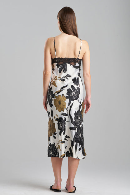 NATORI Buy Peony Blossom Lace Applique Gown in Neutral Online