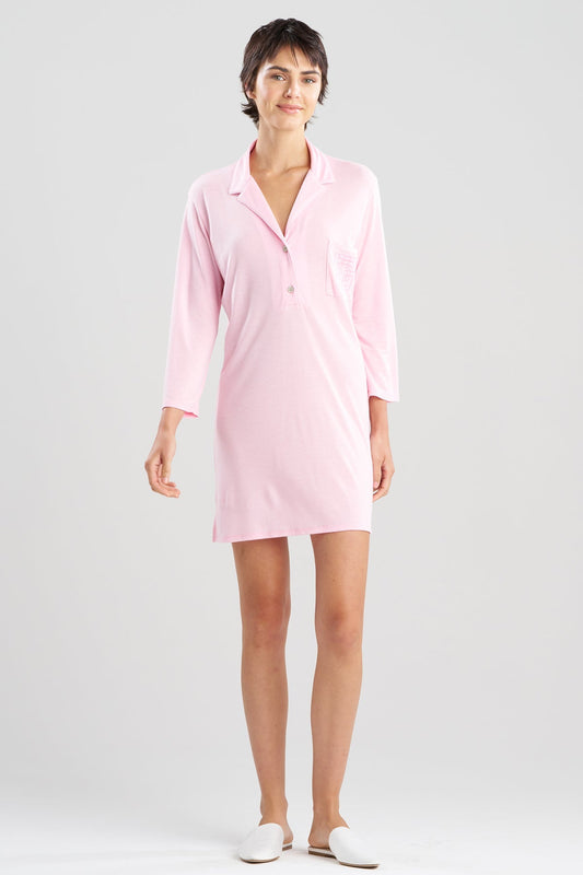 NATORI Shangri-La Embroidered TENCEL™ Sleepshirt