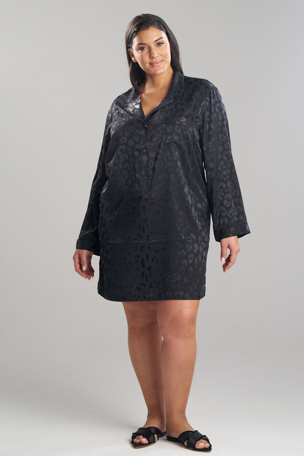 NATORI Buy Decadence Sleepshirt in Black Online