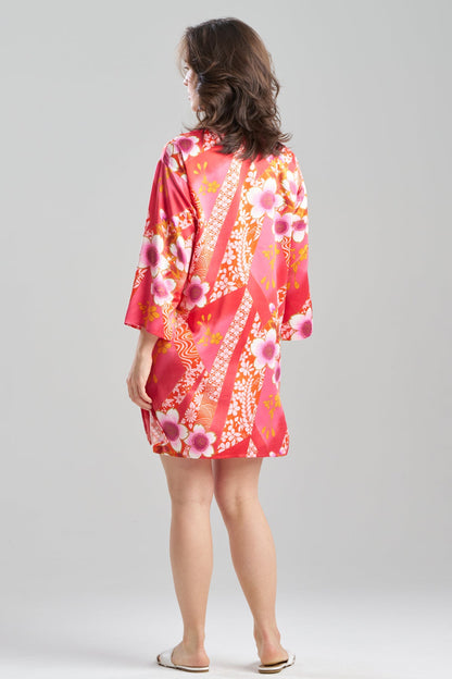 NATORI Magnolia Printed Satin Sleepshirt