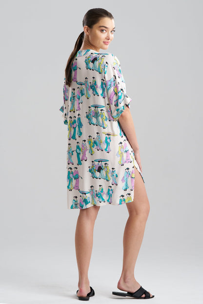 NATORI Geisha Challis V-Neck Sleepshirt