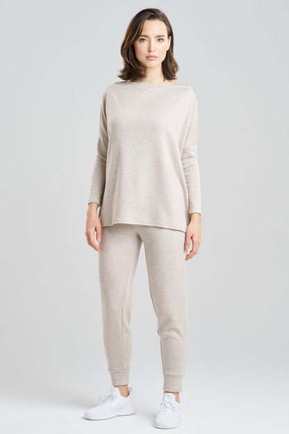 NATORI Himalaya Sweater Knit Wedge Top