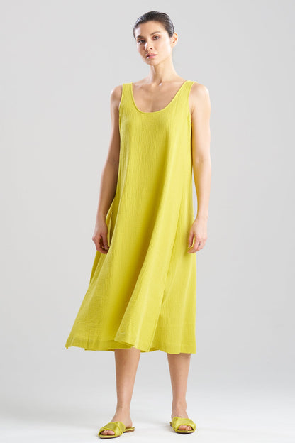 NATORI Onsen Cotton Tank Slip Dress