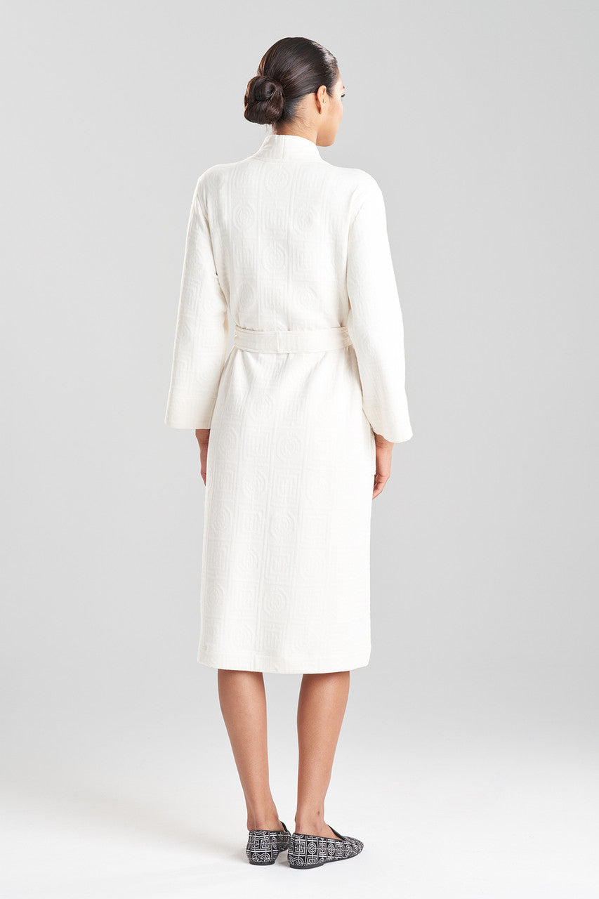 NATORI Buy Quilted Infinity Jacquard Robe in Cream Online