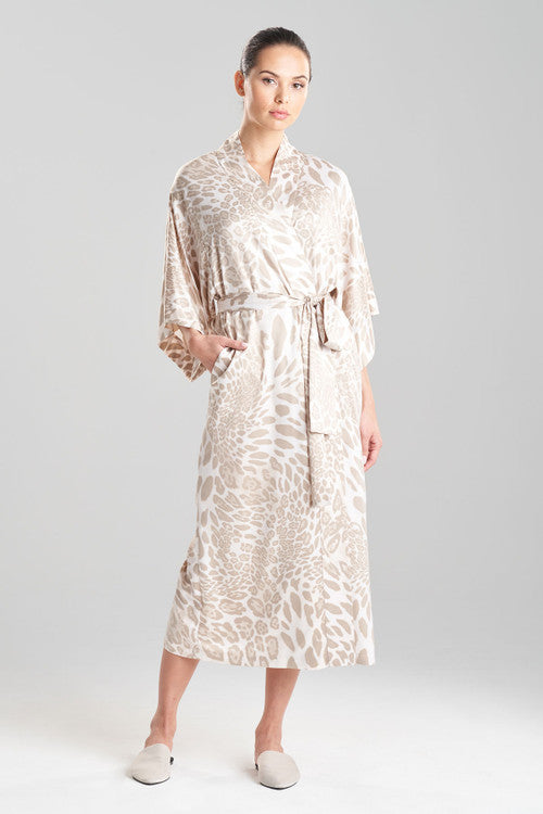 NATORI Buy Luxe Leopard Robe in Sand Taupe Online