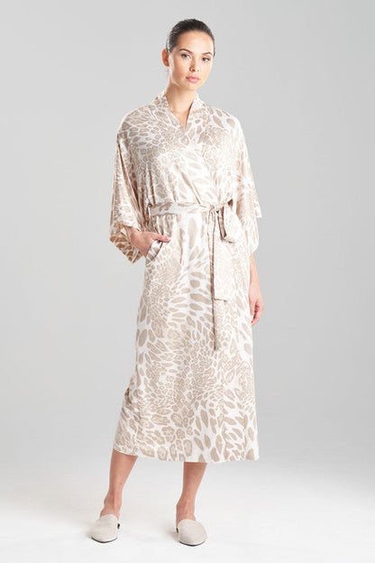 NATORI Buy Luxe Leopard Robe in Sand Taupe Online