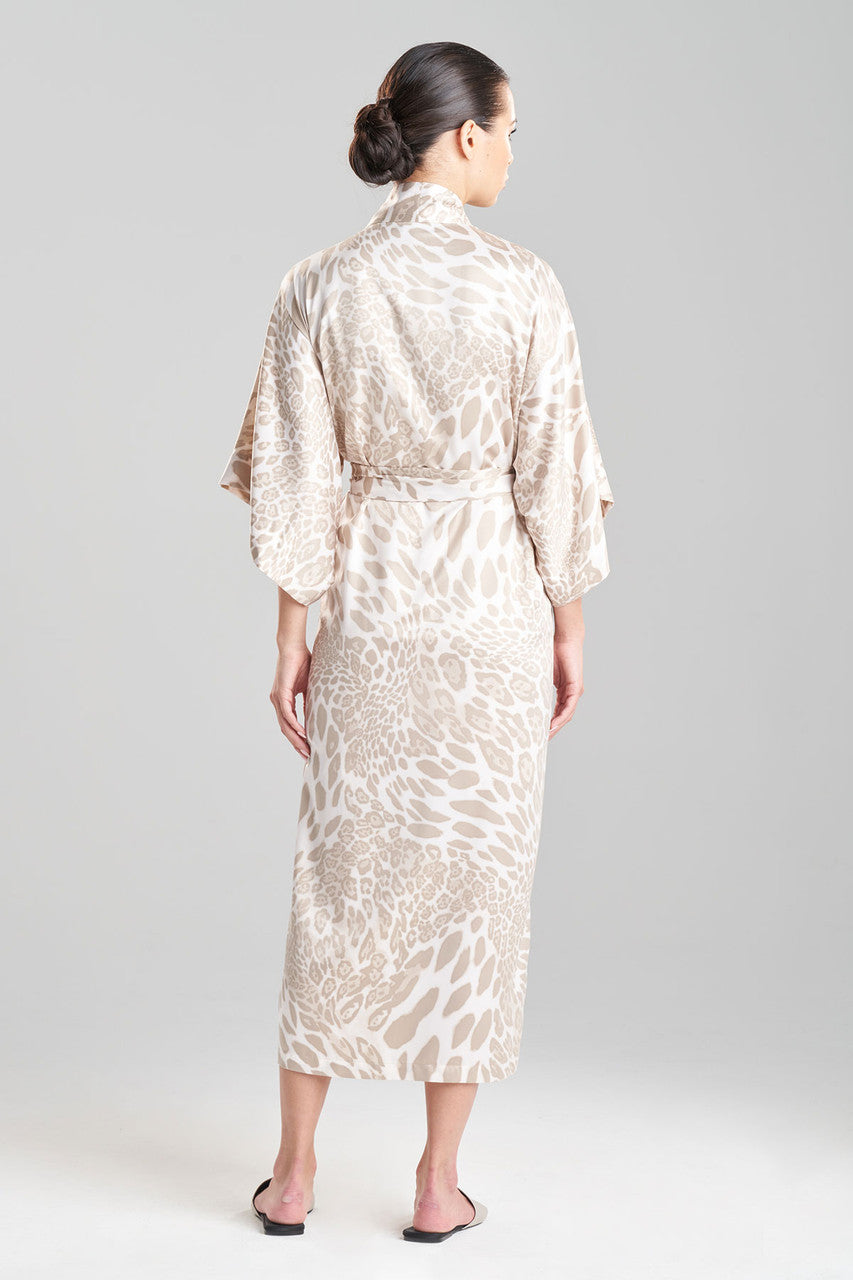 NATORI Buy Luxe Leopard Robe in Sand Taupe Online