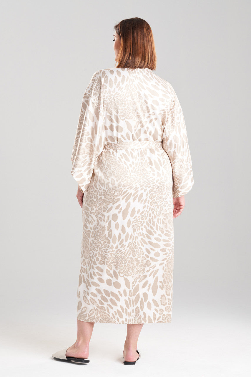 NATORI Buy Luxe Leopard Robe in Sand Taupe Online