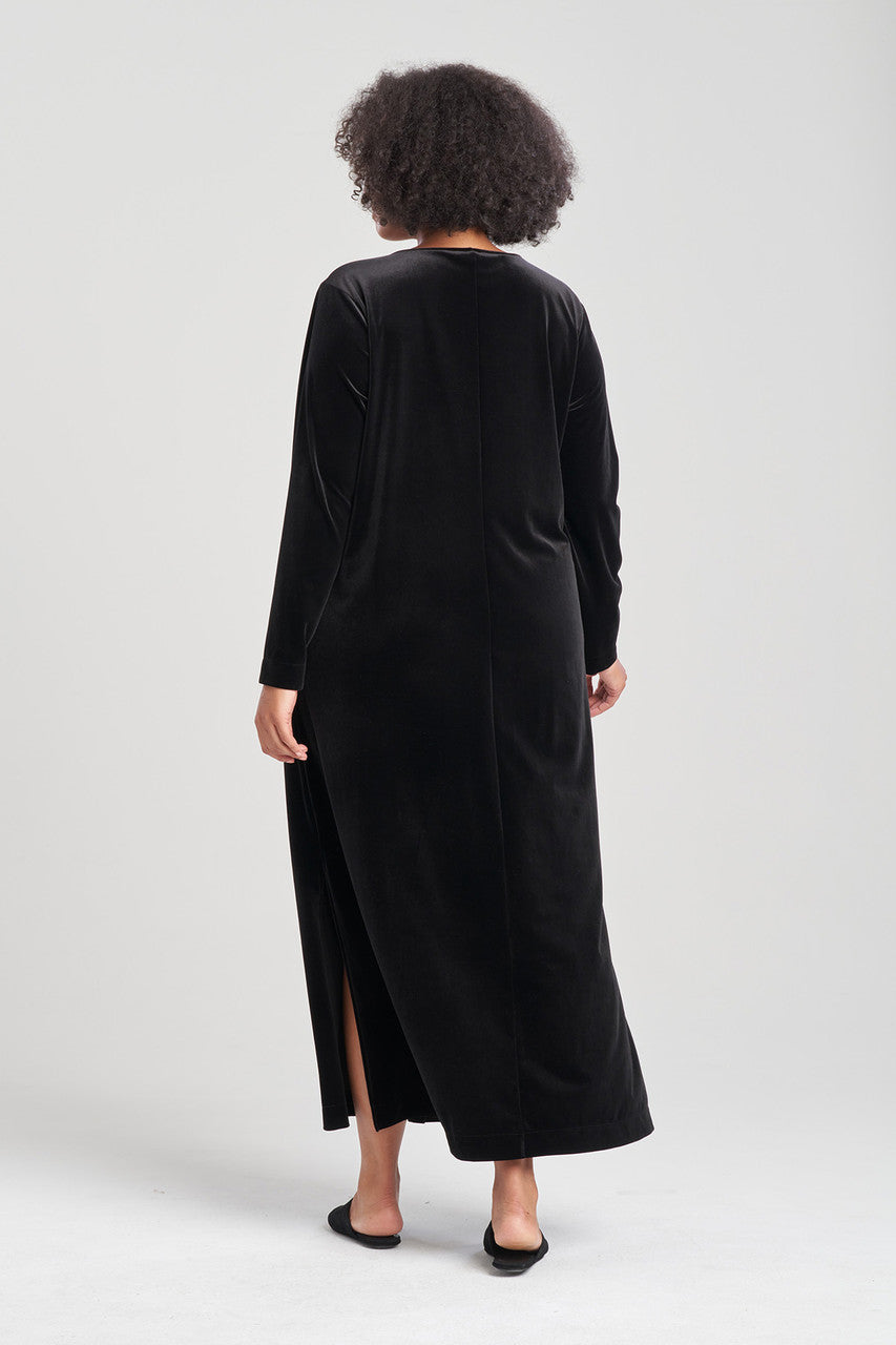 NATORI Buy Natalie Velvet Lounger in Black Online
