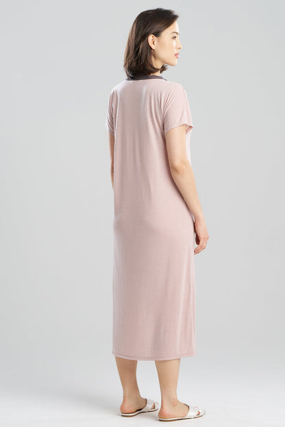 NATORI Dhalia Knit Jersey Lace Lounger