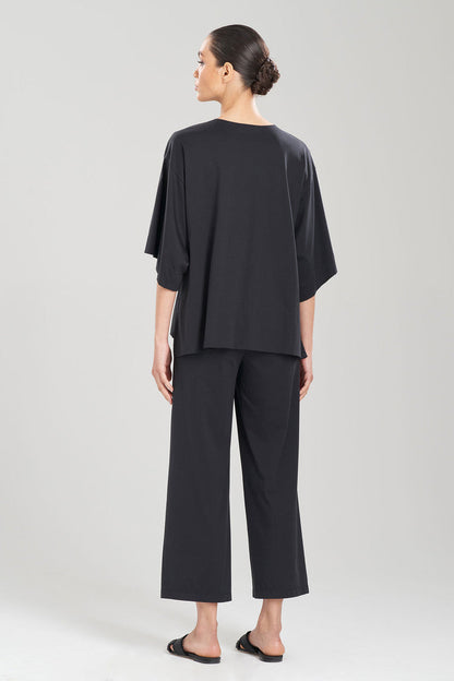 NATORI Buy Bliss Essentials V-Neck Top in Black Online
