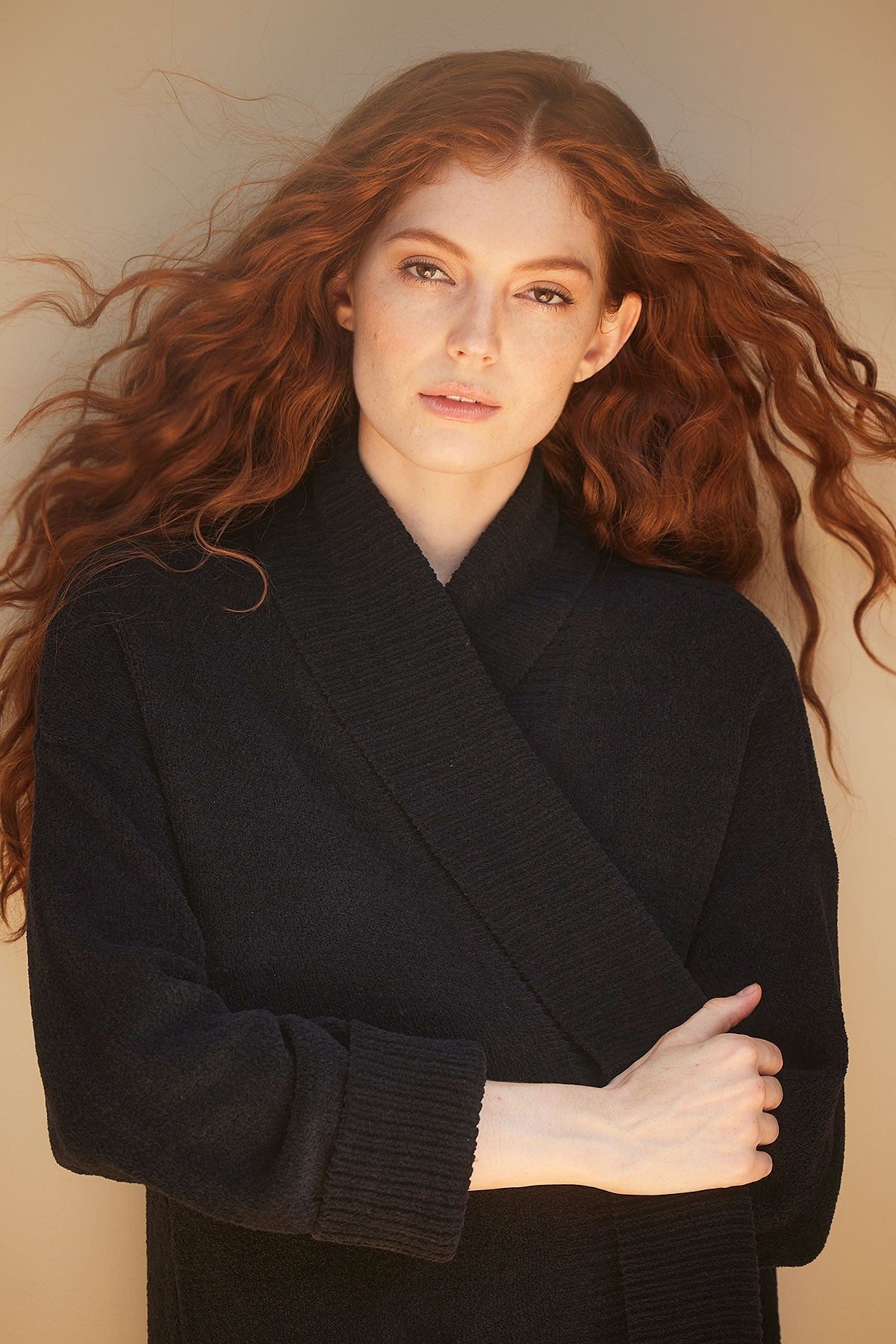NATORI Buy Aura Solid Chenille Cardigan in Black Online