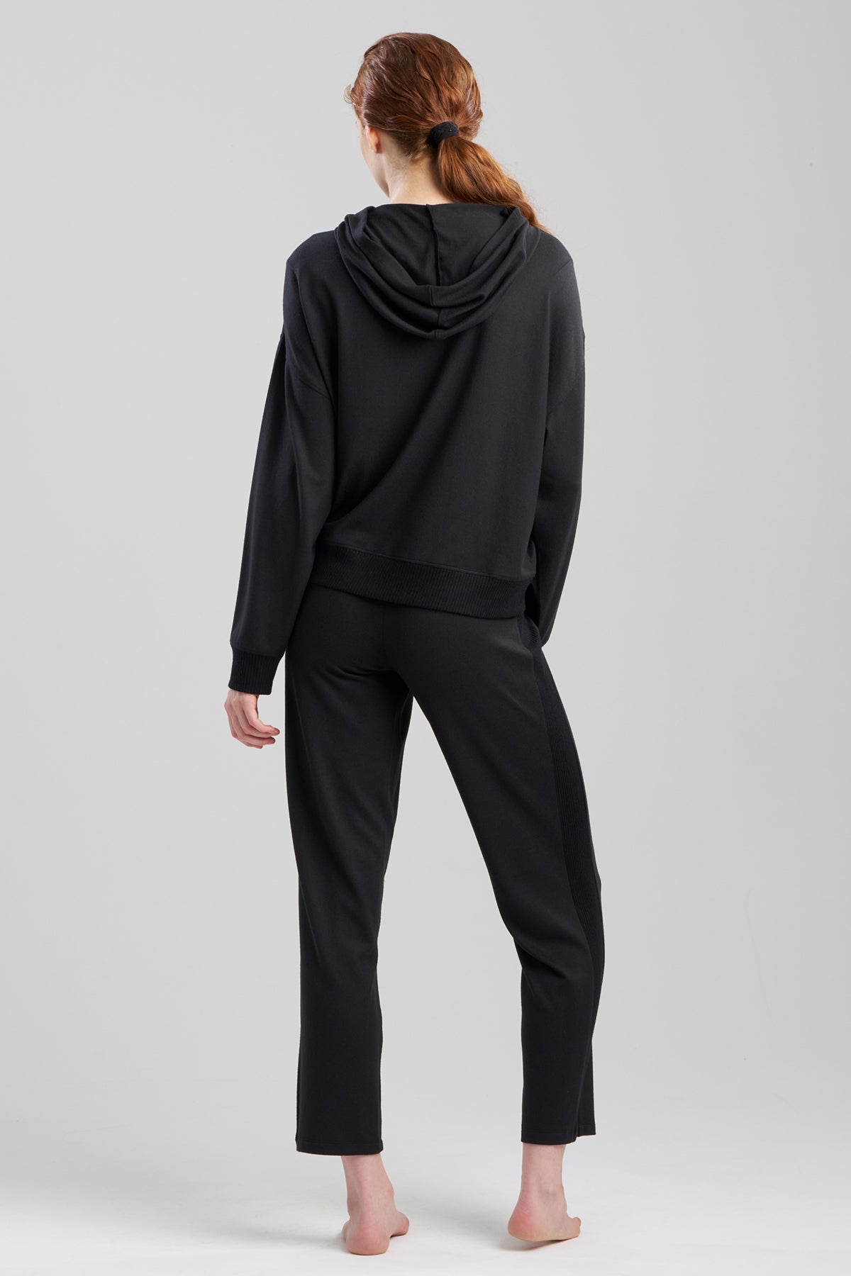 NATORI Buy Eden Rib Knit Everywhere Hoodie in Black Online
