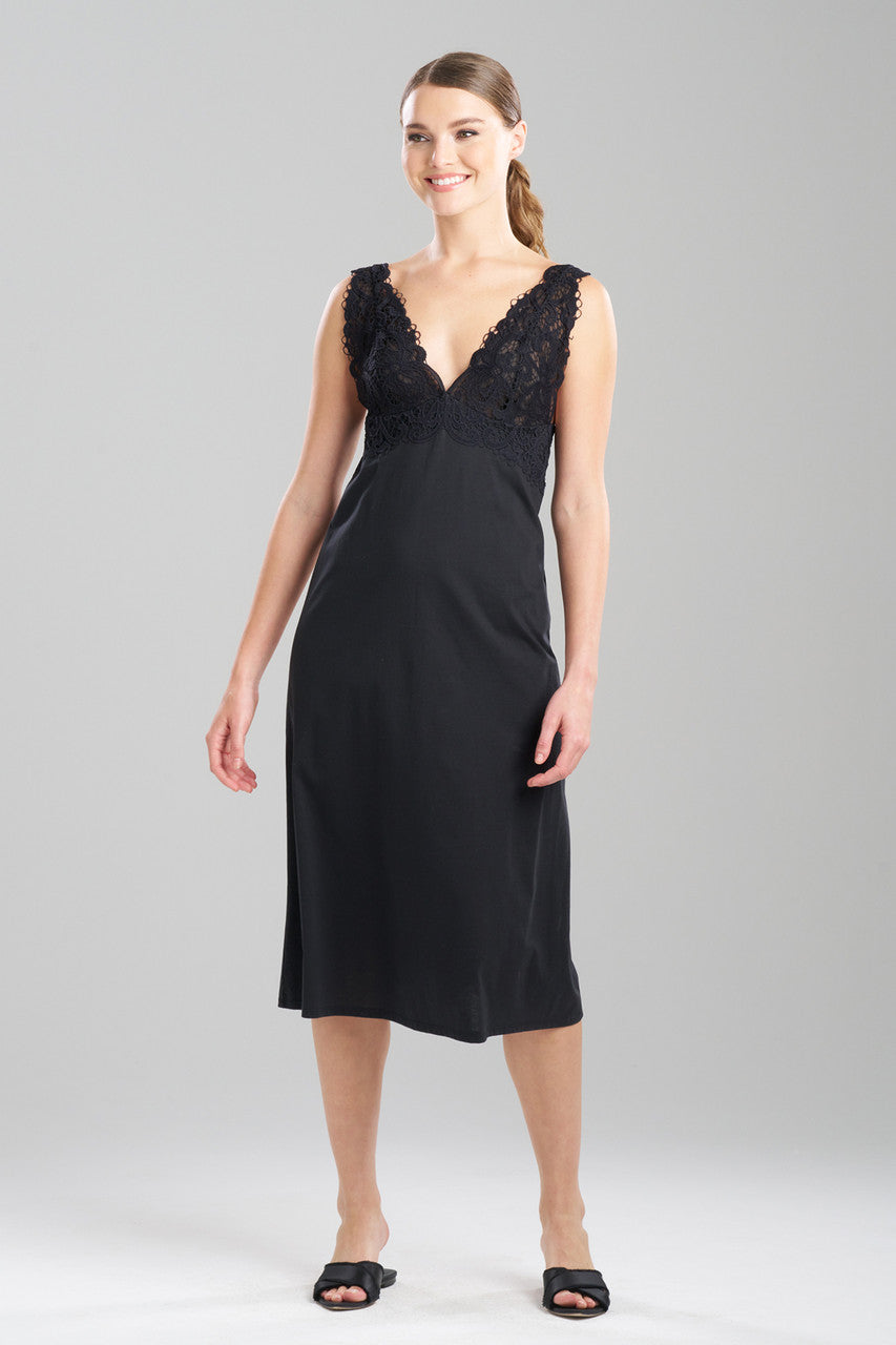 NATORI Buy Bliss Harmony Lace V-Neck Gown in Black Online